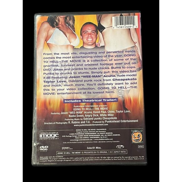 2003 Wee-Man Going to Hell The Movie Out of Print Dvd Mature Model Taylor Love - Picture 2 of 4